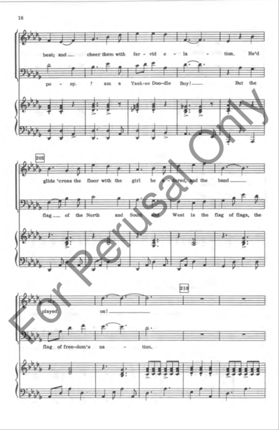 Americana Medley Americana Medley 4-Part scores gallery preview page 18