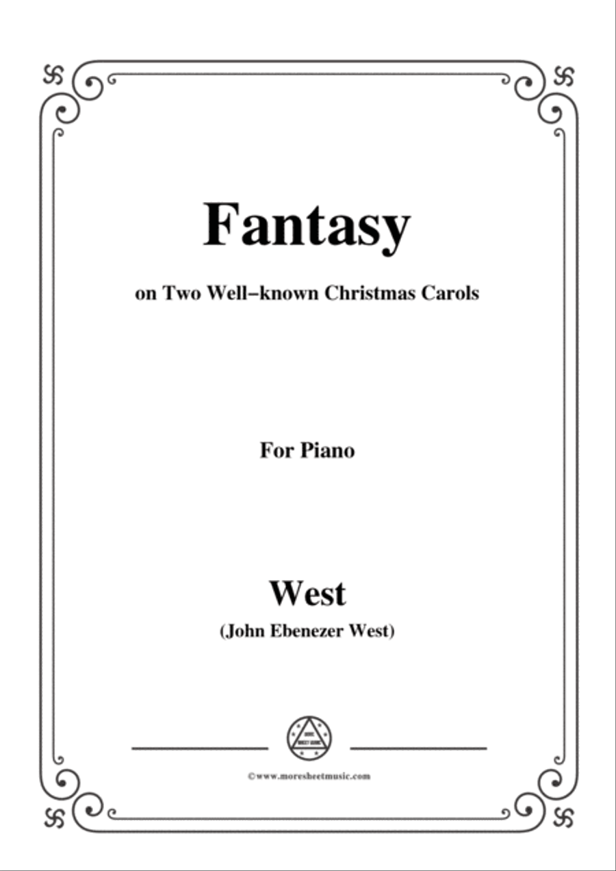 West-Fantasy on Two Well-known Christmas Carols,for Piano Piano scores gallery preview page 1