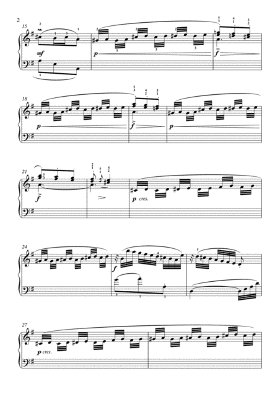 Scarlatti-Sonata in G-Major L.349 K.146(piano) Piano Solo scores gallery preview page 3