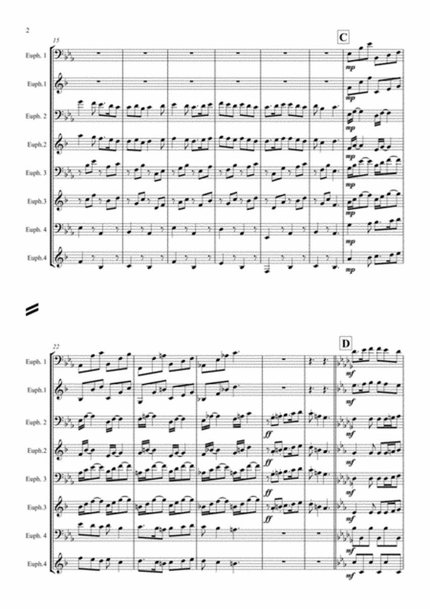 Tudor Dance (by Derick Kane) for Euphonium Quartet image number null