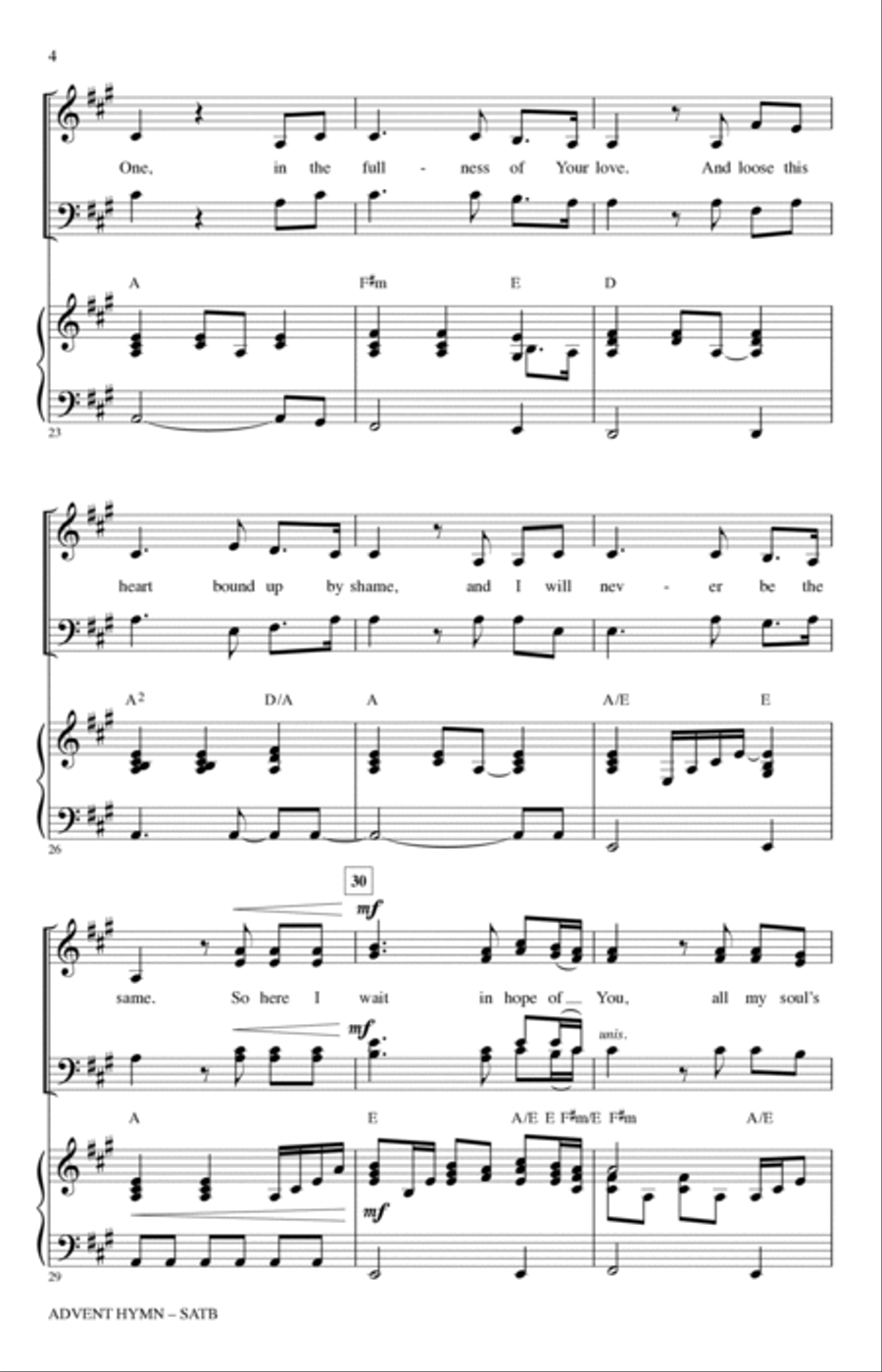 Advent Hymn 4-Part scores gallery preview page 3