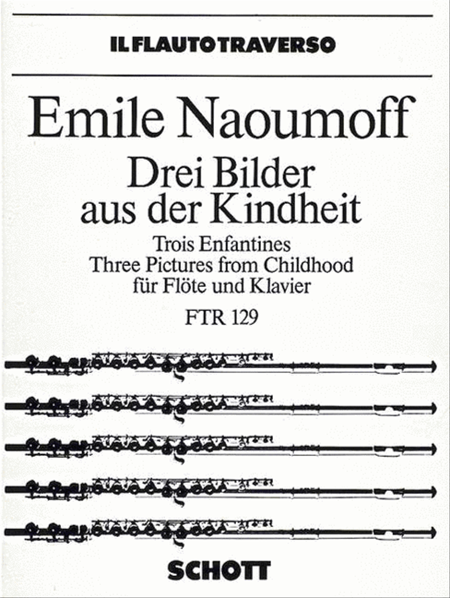 Three Pictures from Childhood Flute Solo scores gallery preview page 1