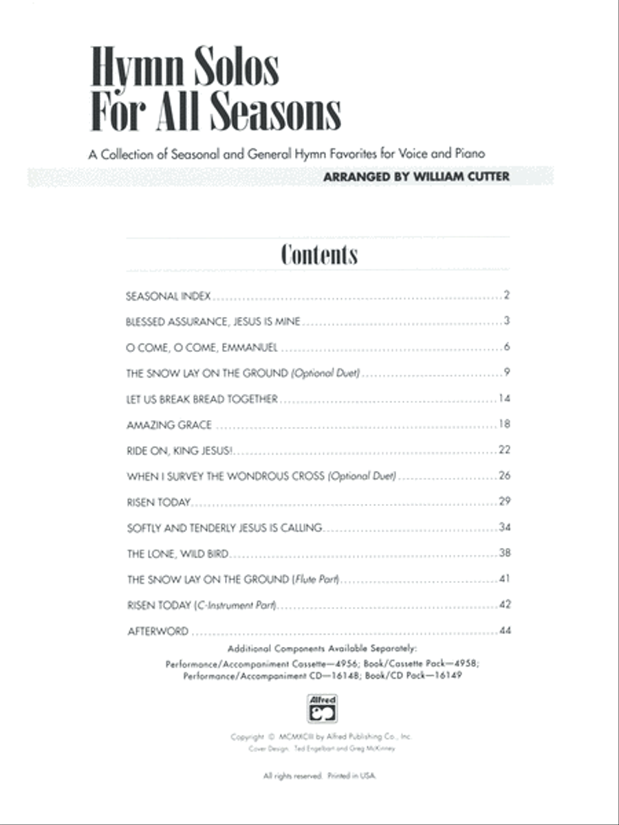 Hymn Solos for All Seasons Medium-High Voice scores gallery preview page 2