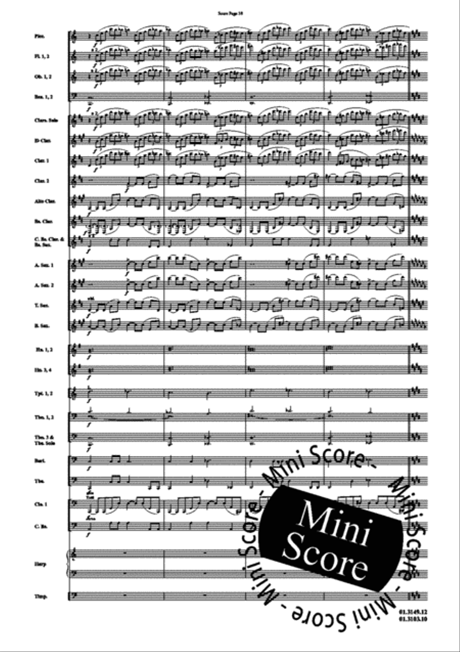 Scheherazade, Part I Concert Band scores gallery preview page 42