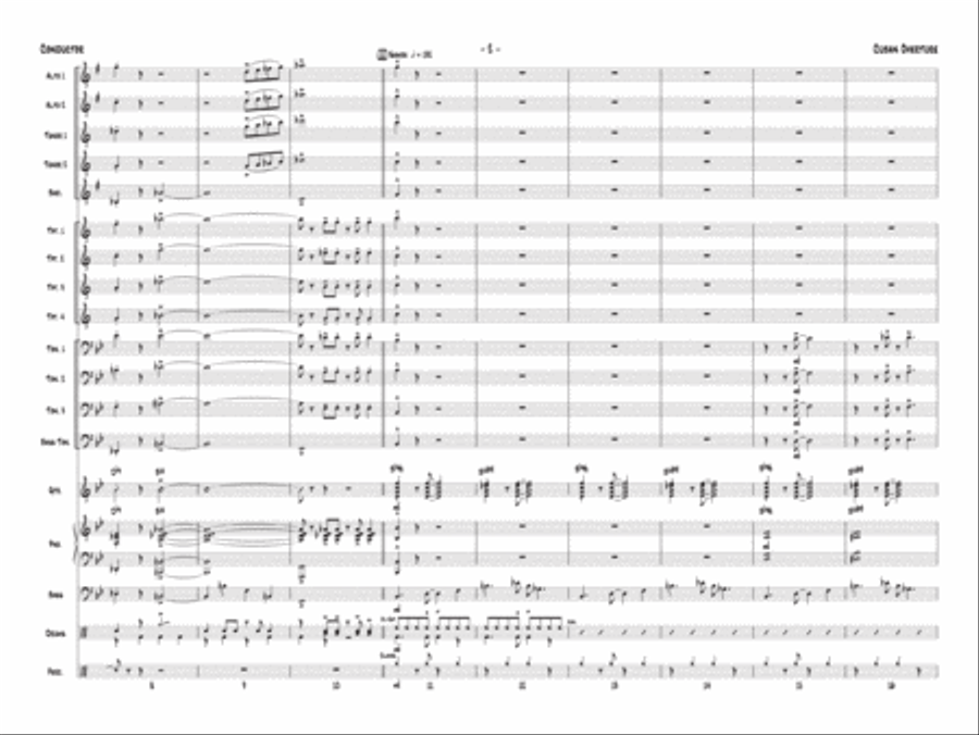 Cuban Overture Jazz Ensemble scores gallery preview page 3