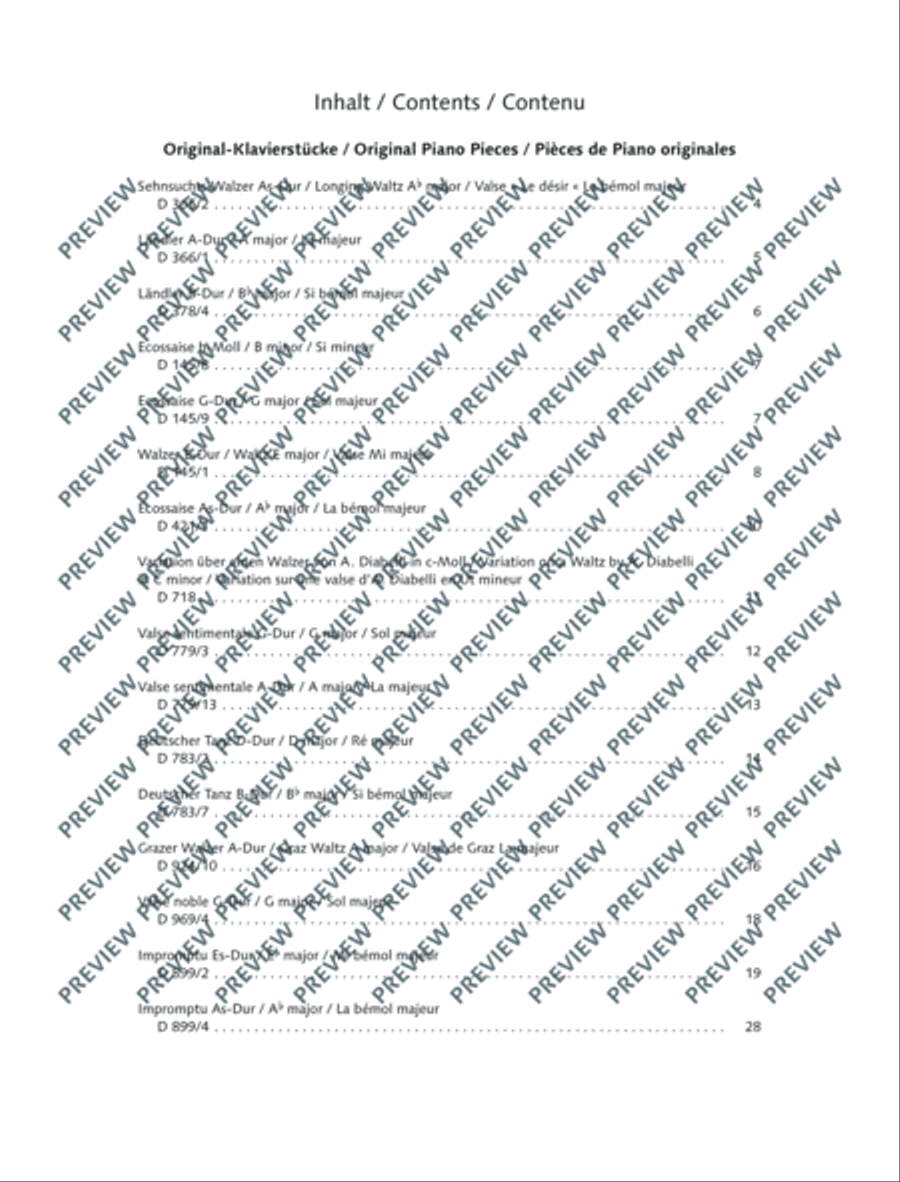 Best of Schubert Piano Solo scores gallery preview page 3