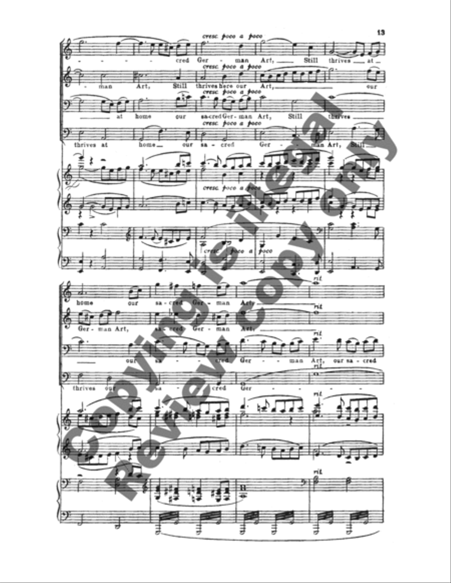 Die Meistersinger: Chorus & Finale TTBB scores gallery preview page 8