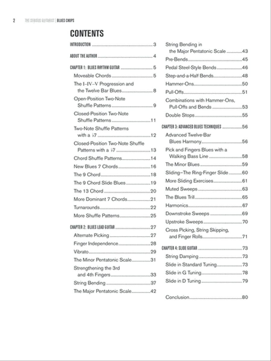 The Serious Guitarist -- Blues Chops Electric Guitar scores gallery preview page 2
