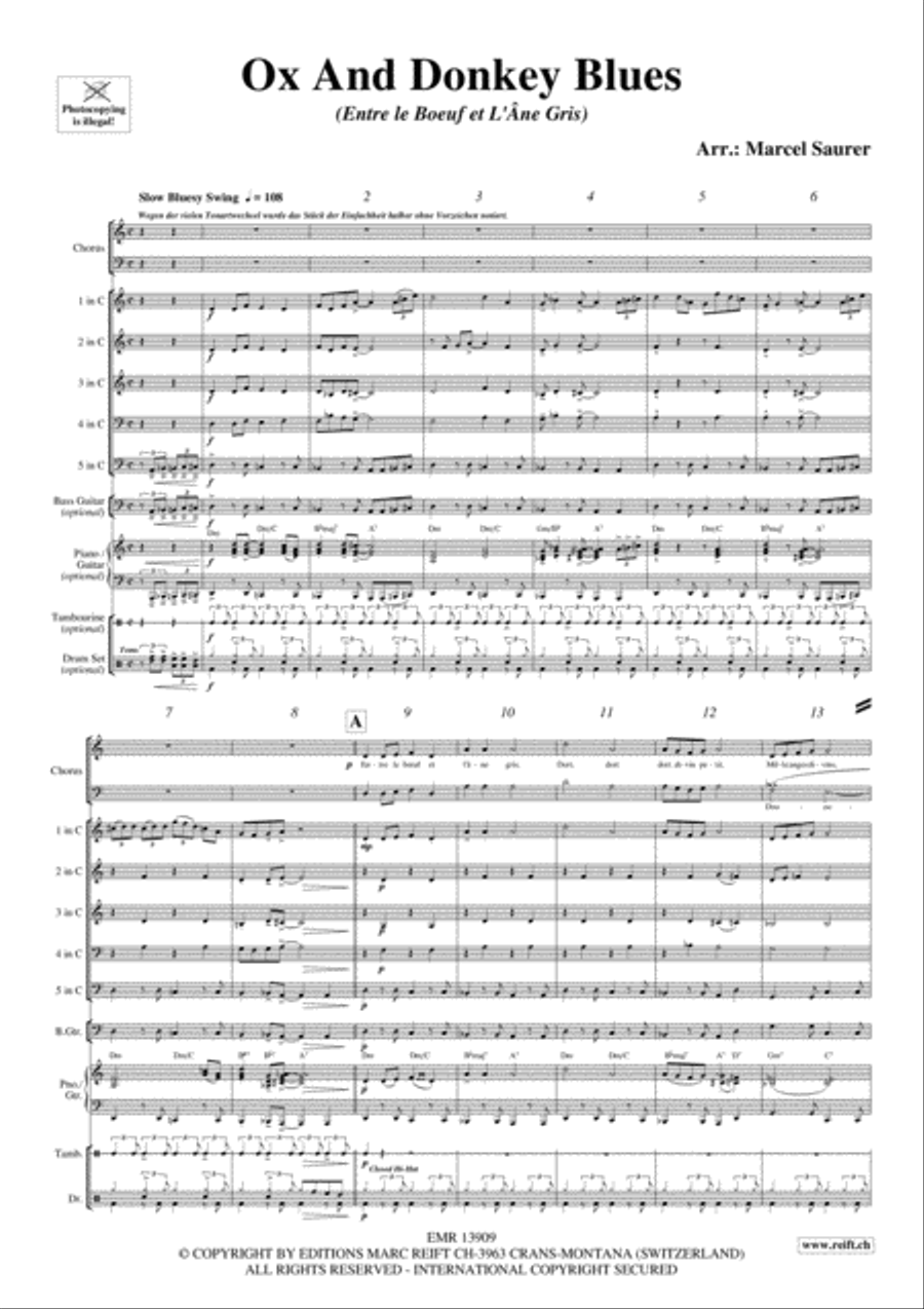 Ox And Donkey Blues Ox And Donkey Blues Woodwind Quintet scores gallery preview page 4
