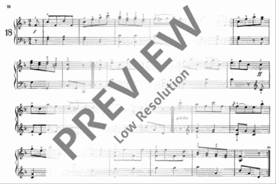 20 English Dances Piano Solo scores gallery preview page 21