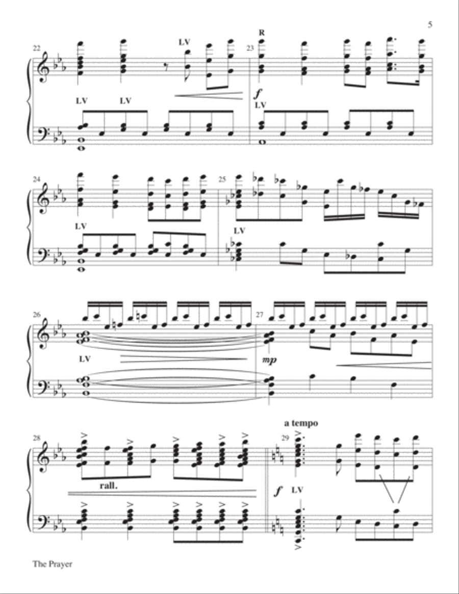 The Prayer The Prayer 5-Octaves scores gallery preview page 6