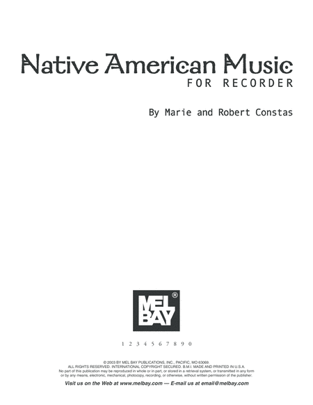 Native American Music for Recorder