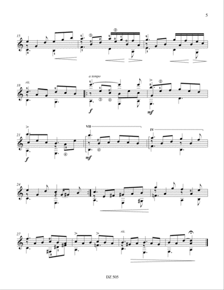 Par ailleurs Par ailleurs Classical Guitar scores gallery preview page 5