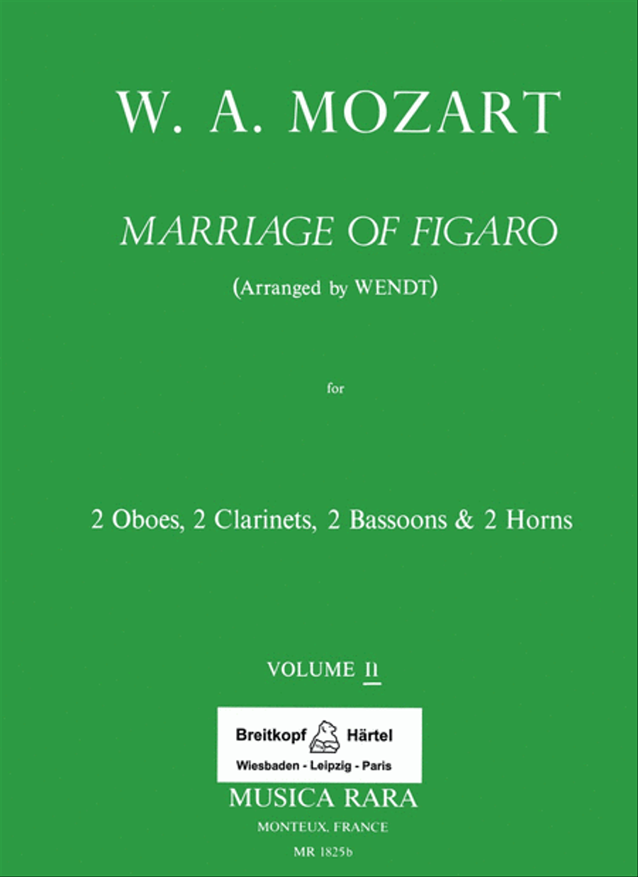 Le Nozze di Figaro K. 492 Chamber Music scores gallery preview page 1