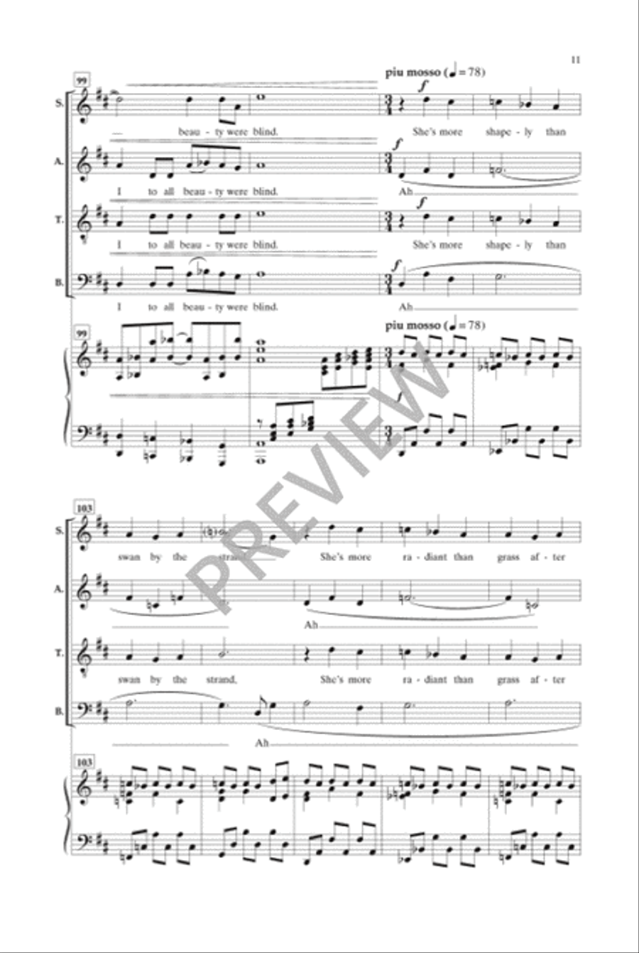 The Stars Stand Up in the Air 4-Part scores gallery preview page 12