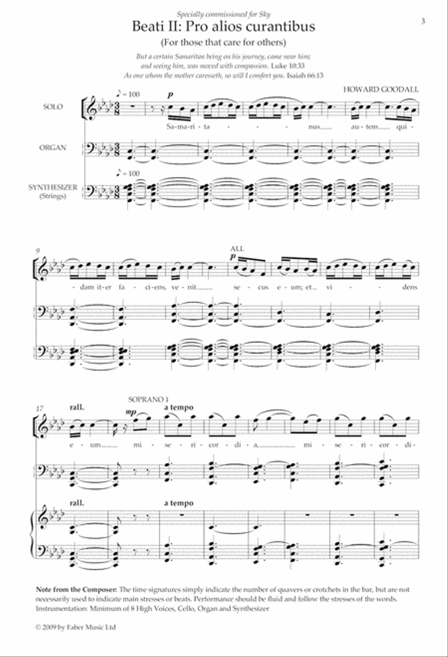 Beati II: Pro alios curantibus (For those that care for others) SSA scores gallery preview page 2