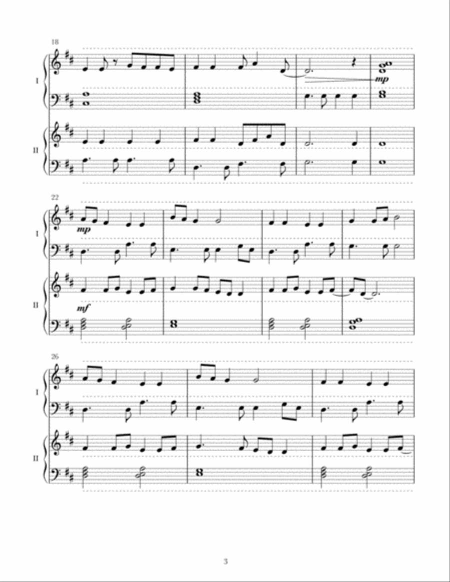 Here I Am To Worship Easy Piano scores gallery preview page 3
