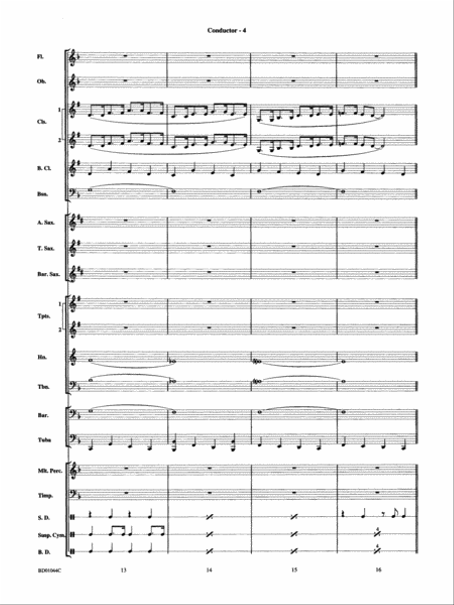 Clarinet Boogie: Score Clarinet Boogie: Score Concert Band scores gallery preview page 6