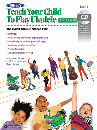 Book cover for Alfred's Teach Your Child to Play Ukulele, Book 2