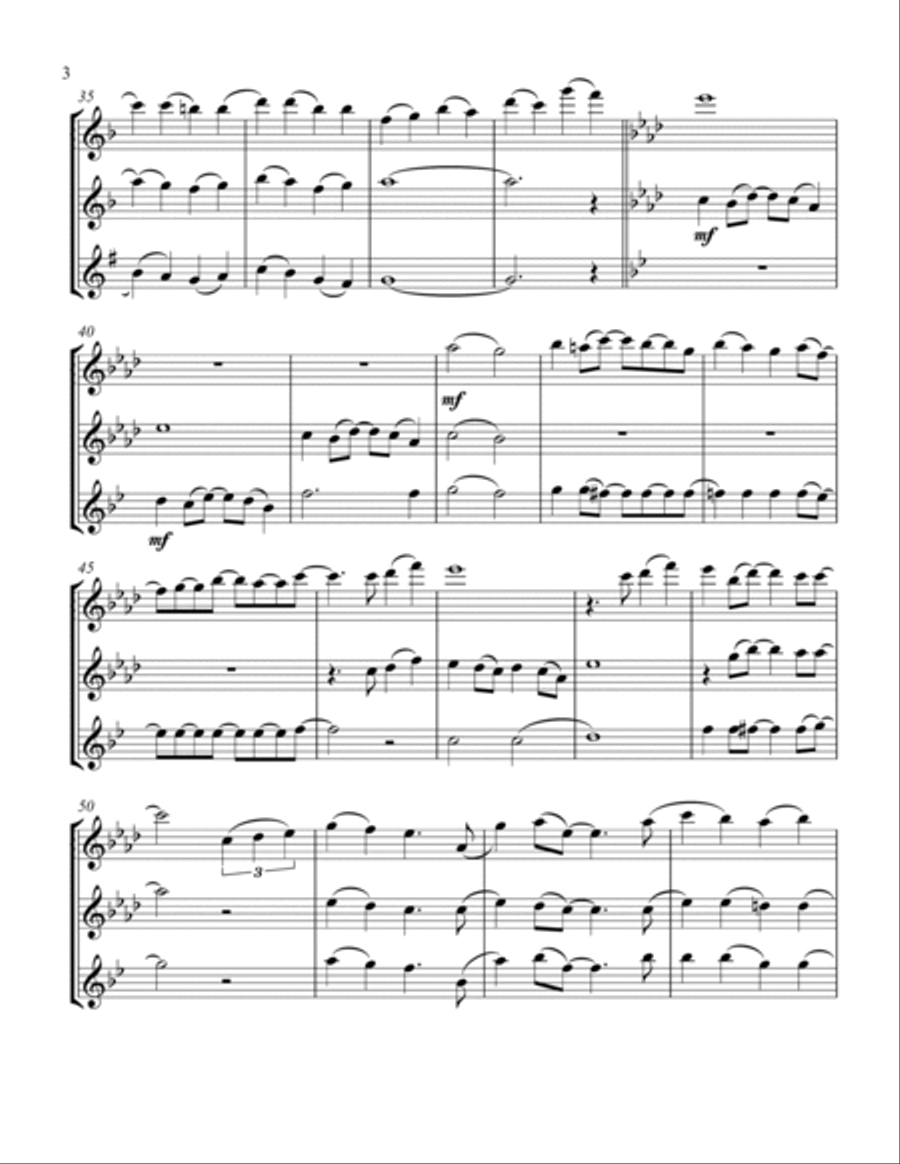 A Whole New World Woodwind Trio scores gallery preview page 4
