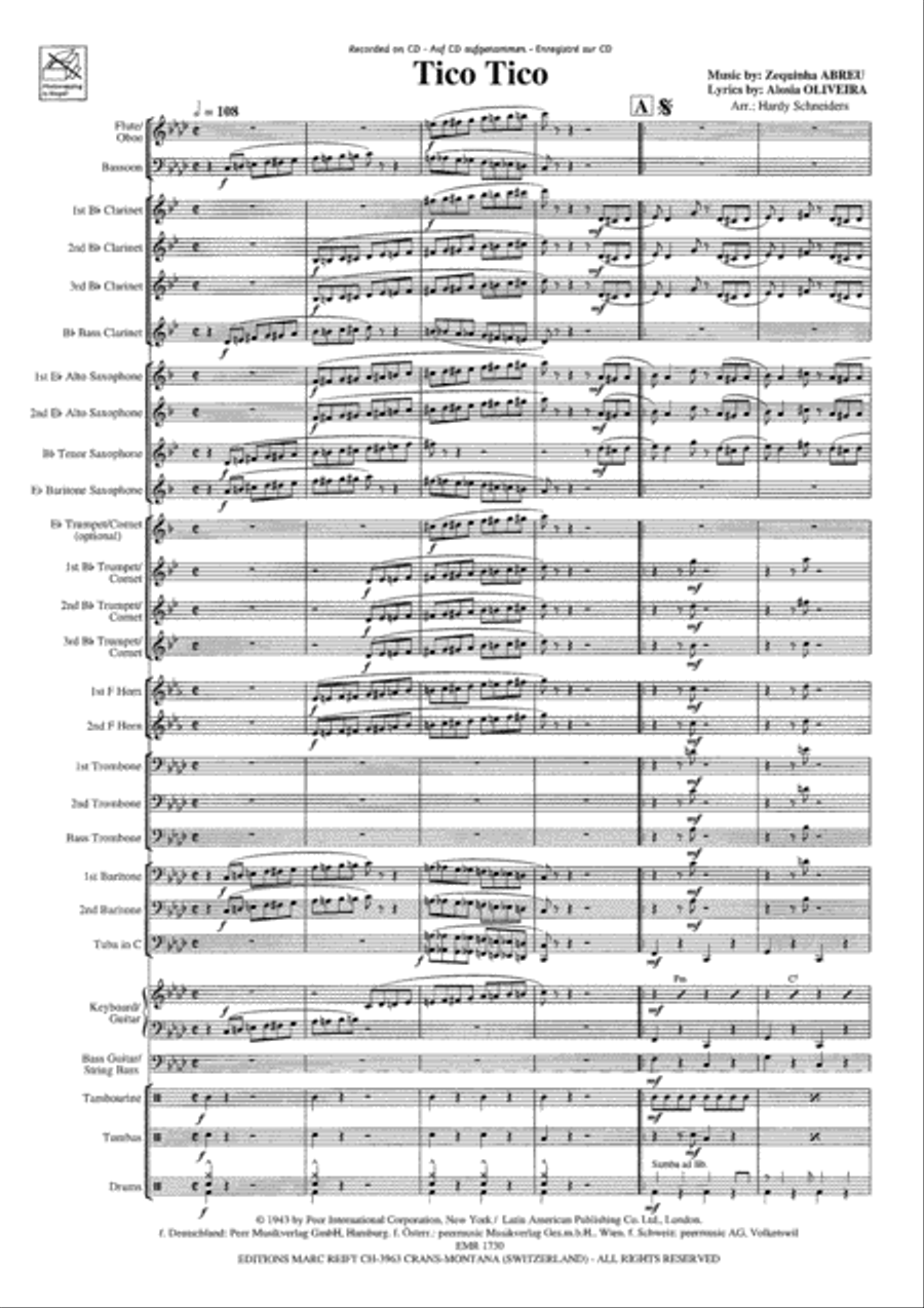 Tico Tico Concert Band scores gallery preview page 4
