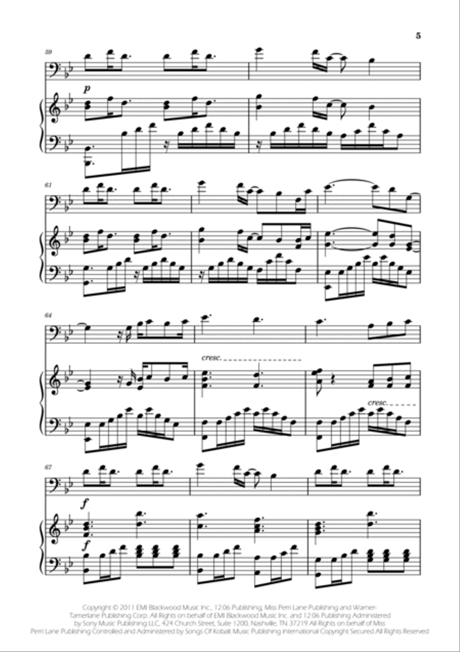 A Thousand Years Piano scores gallery preview page 5