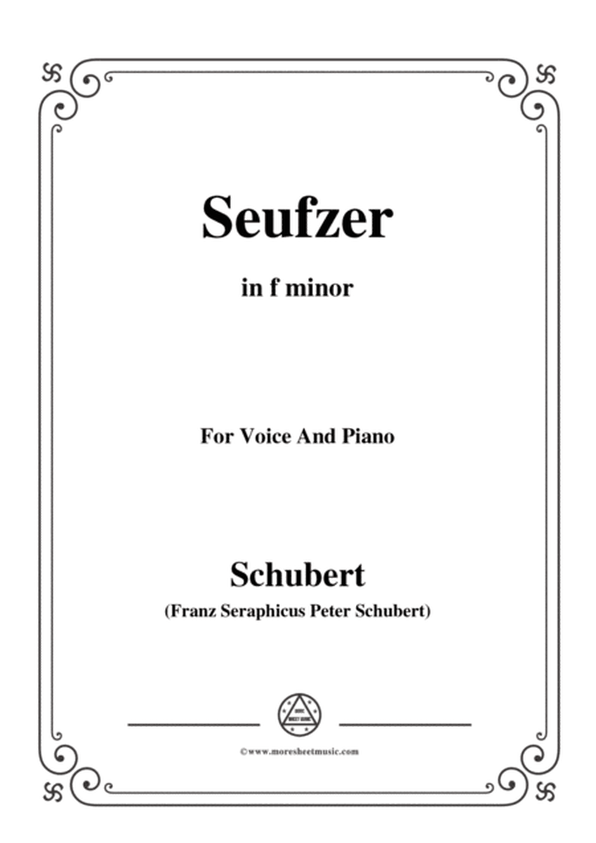 Schubert-Seufzer,in f minor,D.198,for Voice and Piano image number null