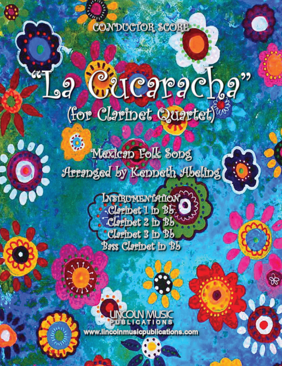 La Cucaracha (for Clarinet Quartet) Clarinet Quartet scores gallery preview page 1