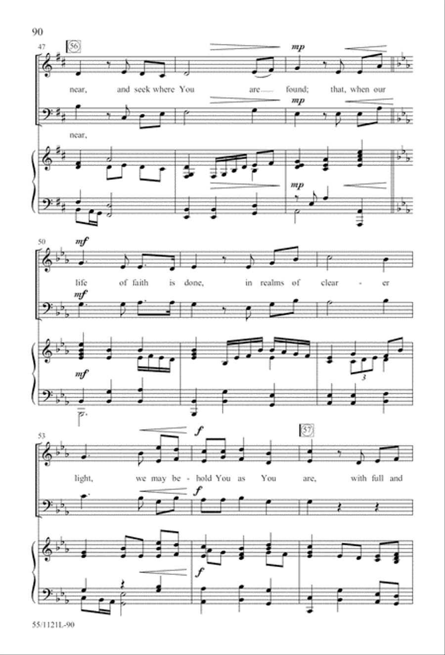 Touched by the Christ Touched by the Christ 3-Part scores gallery preview page 91