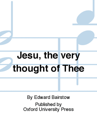 Book cover for Jesu, the very thought of Thee