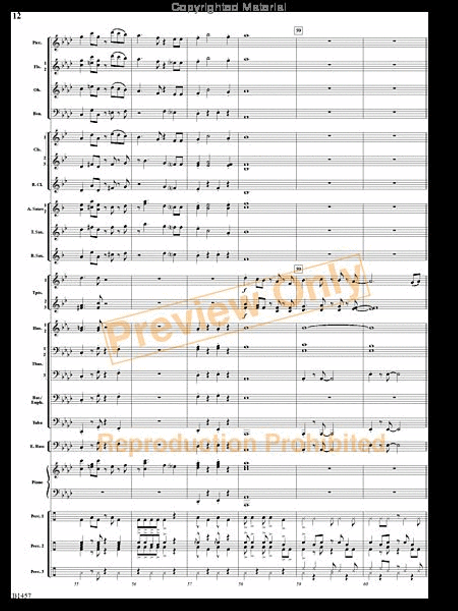 We Wish You a Mambo Christmas Concert Band scores gallery preview page 11