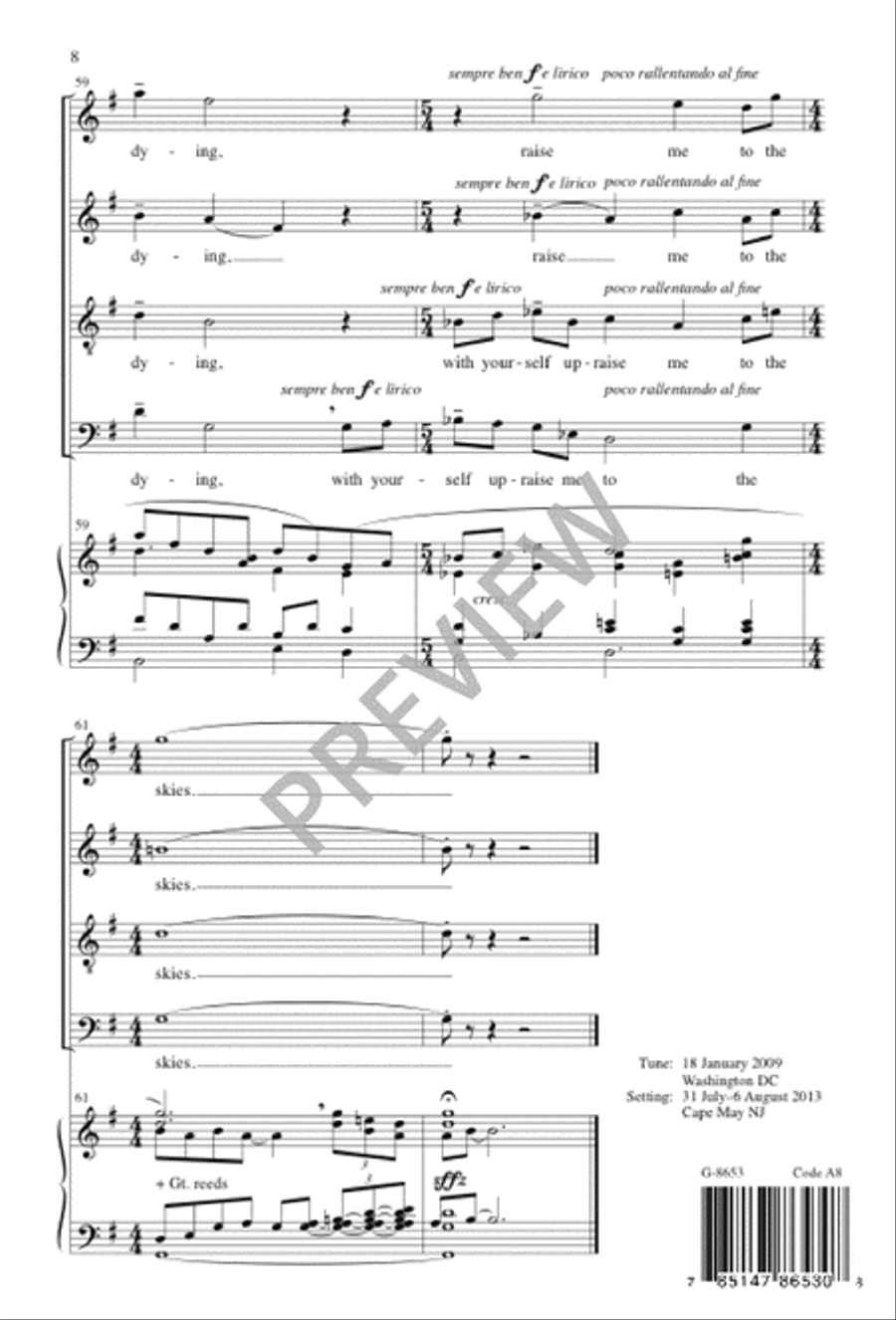 Come, and Let Us Drink of That New River 4-Part scores gallery preview page 9