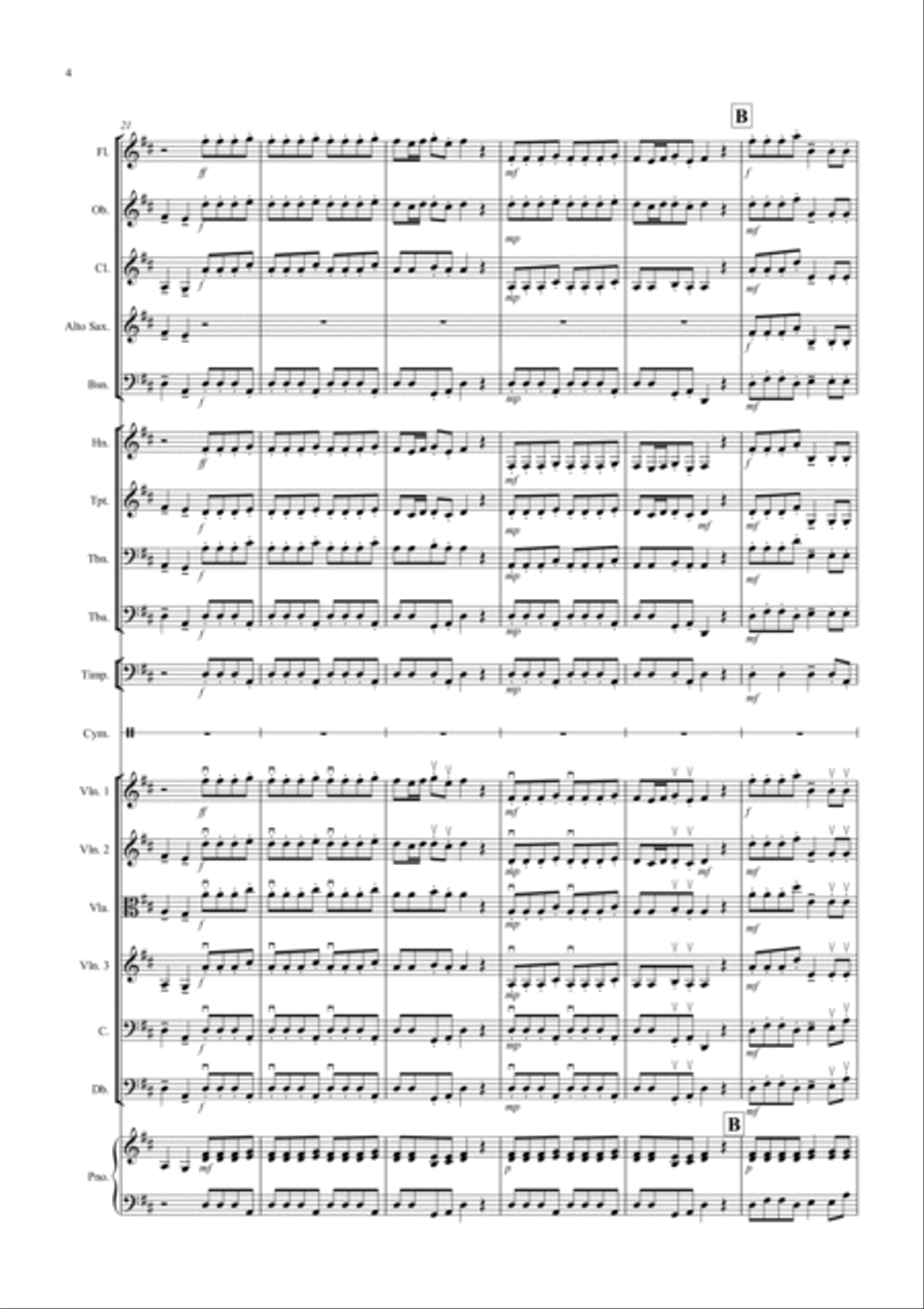 2 Classical Favourites for School Orchestra (volume one) Full Orchestra scores gallery preview page 4