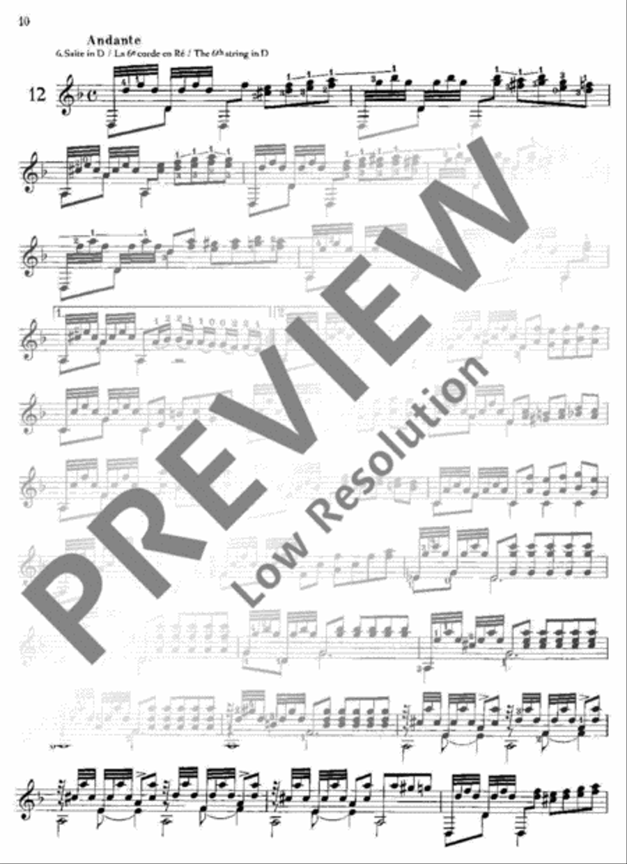 24 progressive Studies for Beginners Classical Guitar scores gallery preview page 11