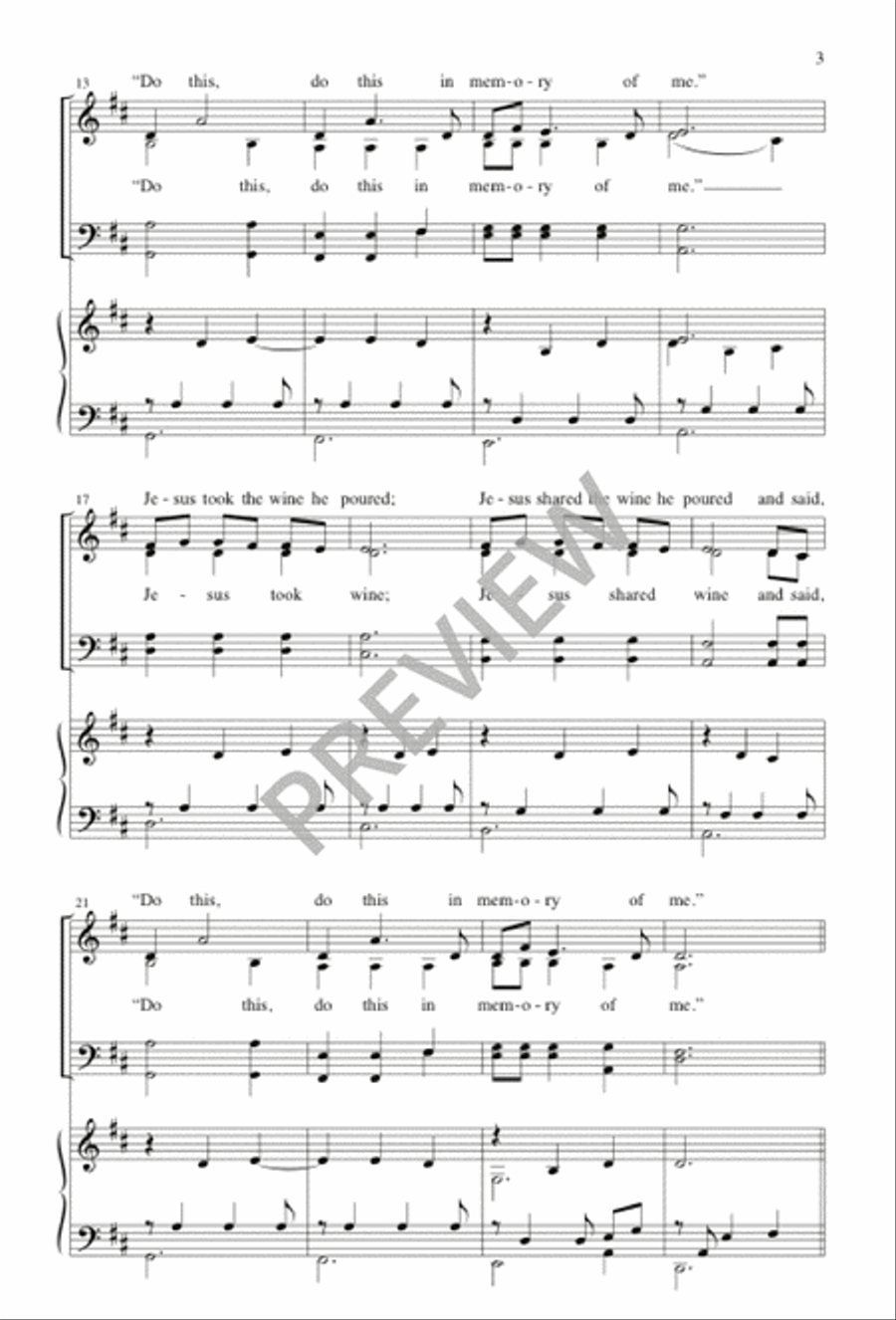 The Last Supper The Last Supper 4-Part scores gallery preview page 4