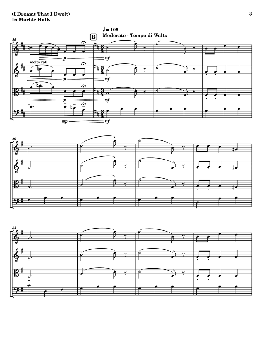 In Marble Halls - String Trio String Trio scores gallery preview page 3