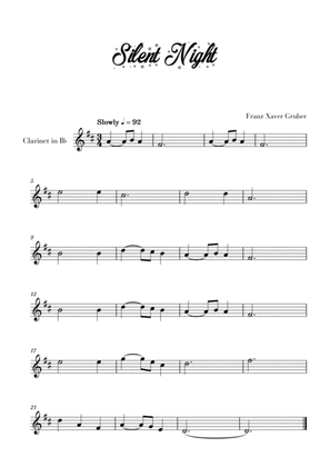 Book cover for Silent Night (for Clarinet)