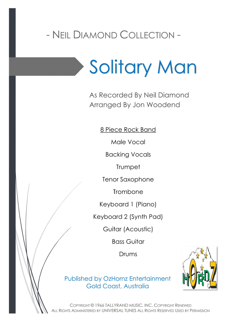 Solitary Man Large Ensemble scores gallery preview page 1