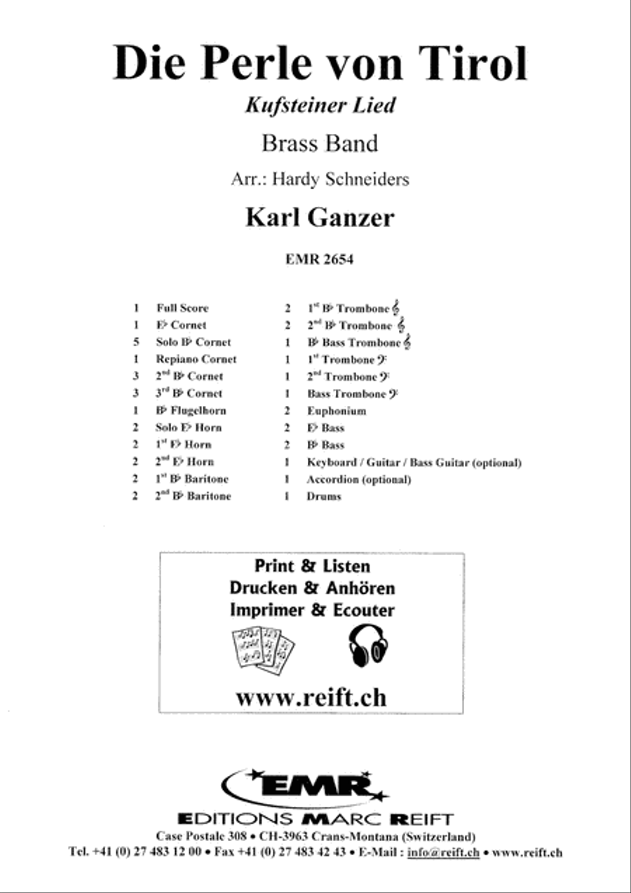 Die Perle von Tirol Brass Band scores gallery preview page 2