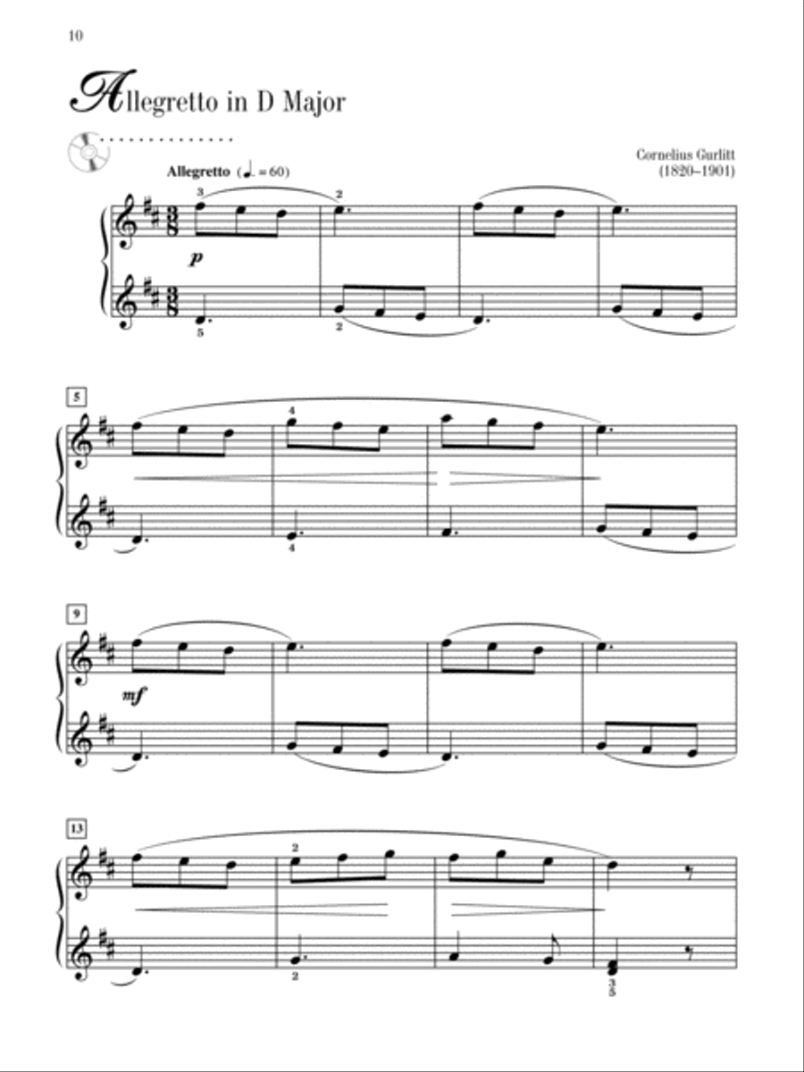 Mastering the Piano, Book 1 Easy Piano scores gallery preview page 4