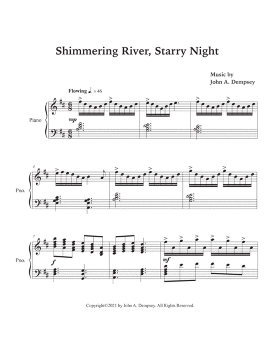 Shimmering River, Starry Night (Piano Solo) image number null