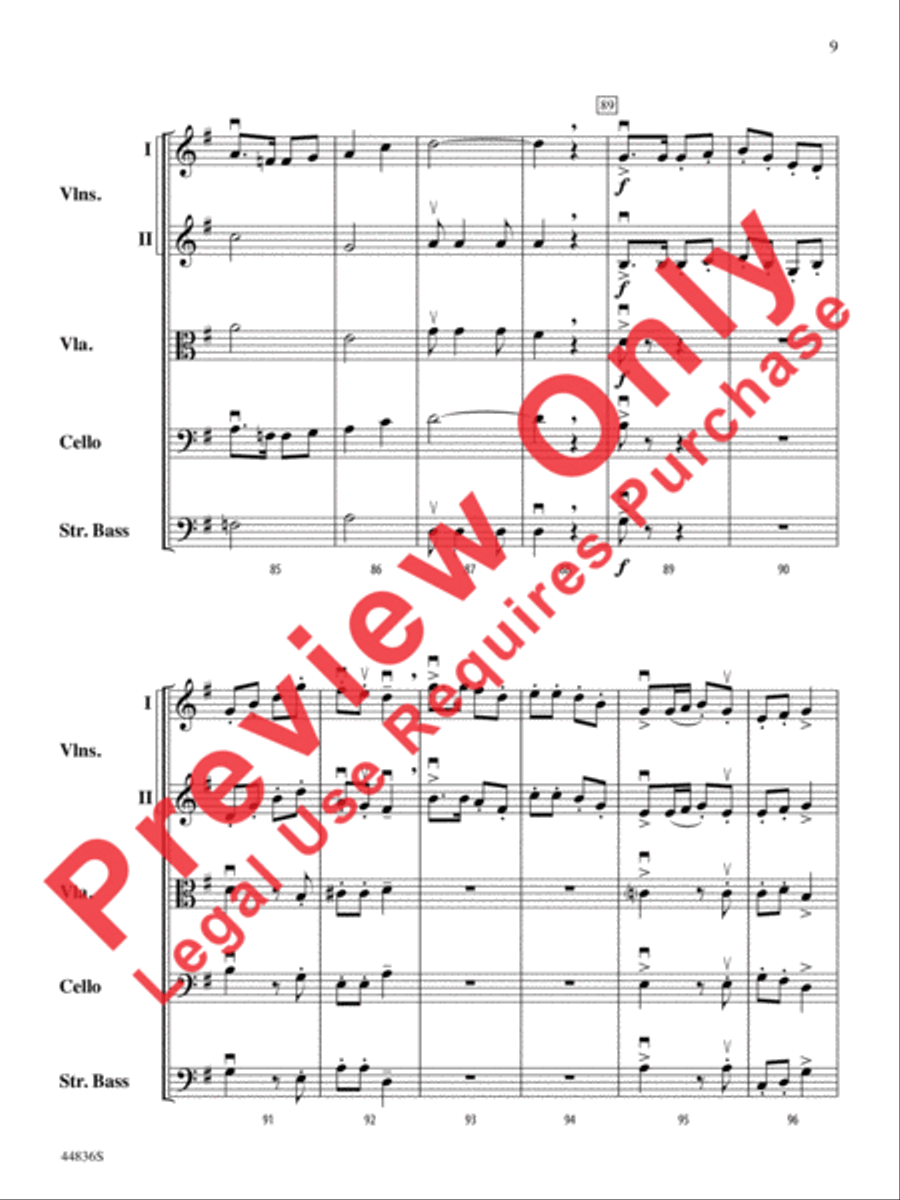 Appalachian Celebration String Orchestra scores gallery preview page 21