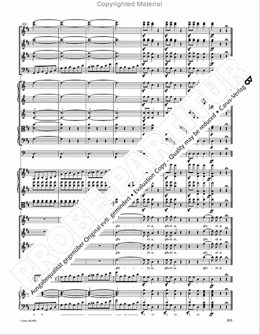 Missa solemnis Missa solemnis 4-Part scores gallery preview page 117