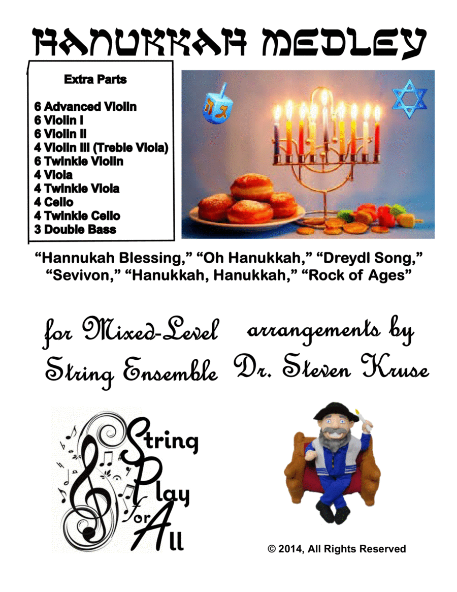 Extra Parts for Hanukkah Medley for Multi-Level String Orchestra image number null