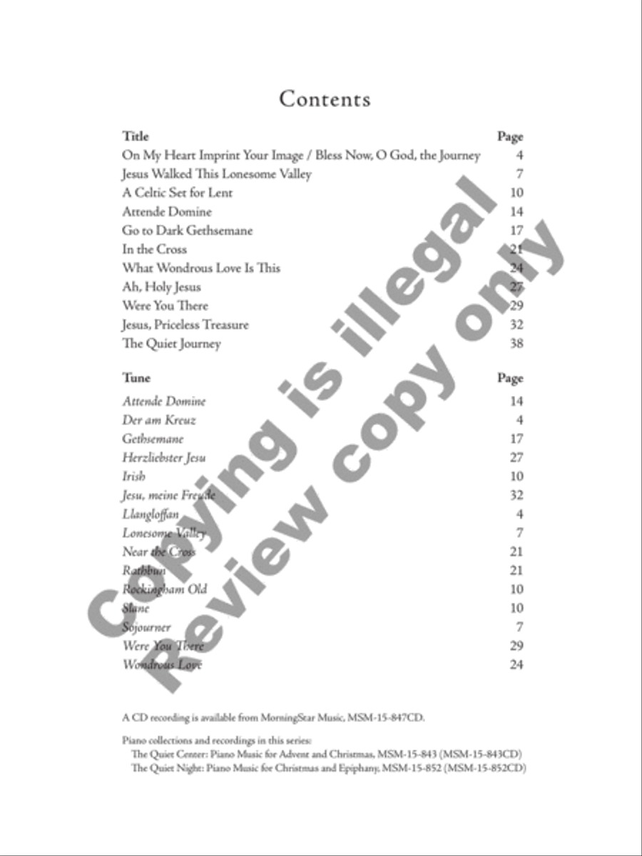 The Quiet Journey Piano Solo scores gallery preview page 3