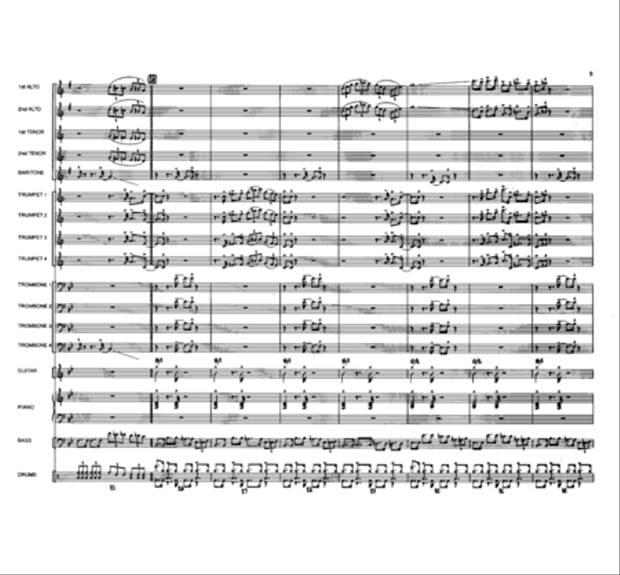 Down At Duke's Place Down At Duke's Place Jazz Ensemble scores gallery preview page 5