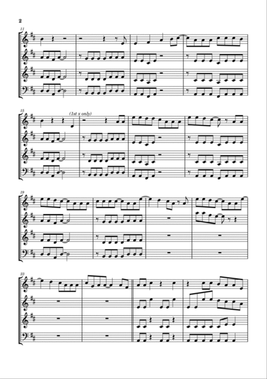 Kick Woodwind Quartet scores gallery preview page 3
