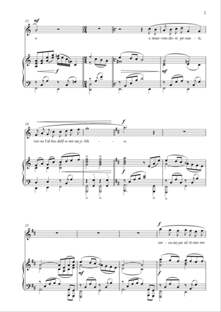 Foglie morte High Voice scores gallery preview page 2