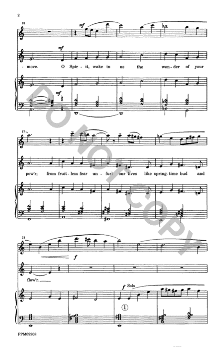 A Lenten Prayer A Lenten Prayer 2-Part scores gallery preview page 3