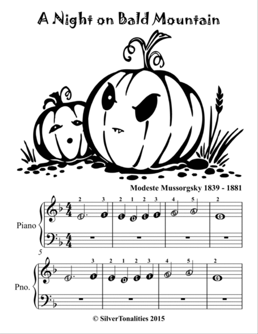 A Night on Bald Mountain Beginner Piano Sheet Music 2nd Edition Piano Method scores gallery preview page 2